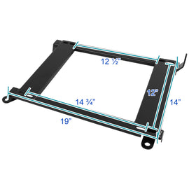 1999-2005 BMW E46 3 Series Coupe Tensile Steel Racing Seat Mounting Brackets - 2PCS