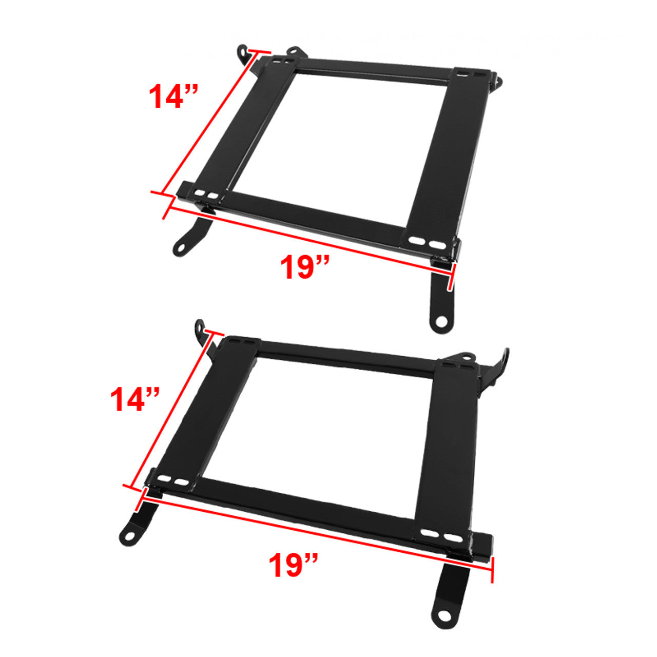 2008-2017 Mitsubishi Lancer/Evo Tensile Steel Racing Seat Mounting Brackets - 2PCS