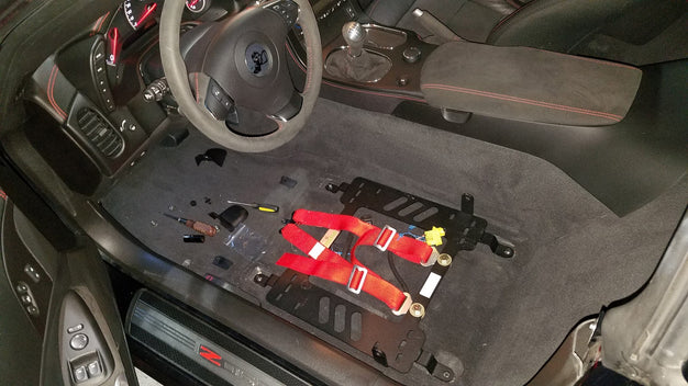 Chevrolet Corvette (2005-2019) [Excluding ZR1] Planted Seat Bracket - Driver (Left) *Seat belt tab on inboard side only